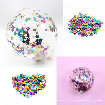 Lantejoulas coloridas enchimento de balão transparente 12 polegadas de aniversário decorativo balão mágico